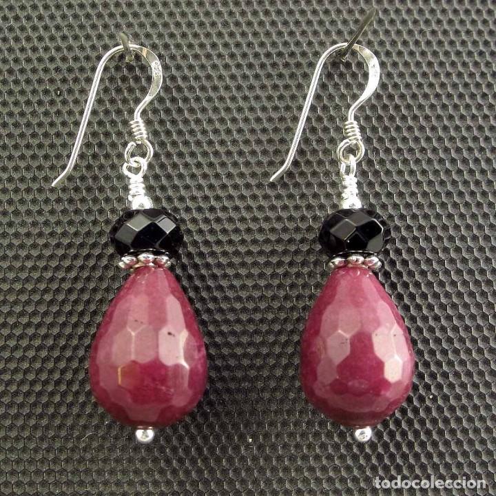 Artesan&iacute;a: Pendientes de &Aacute;gata, &Oacute;nix y Plata - Foto 1