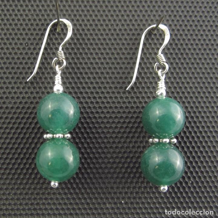 Artesan&iacute;a: Pendientes de Jade y Plata - Foto 1
