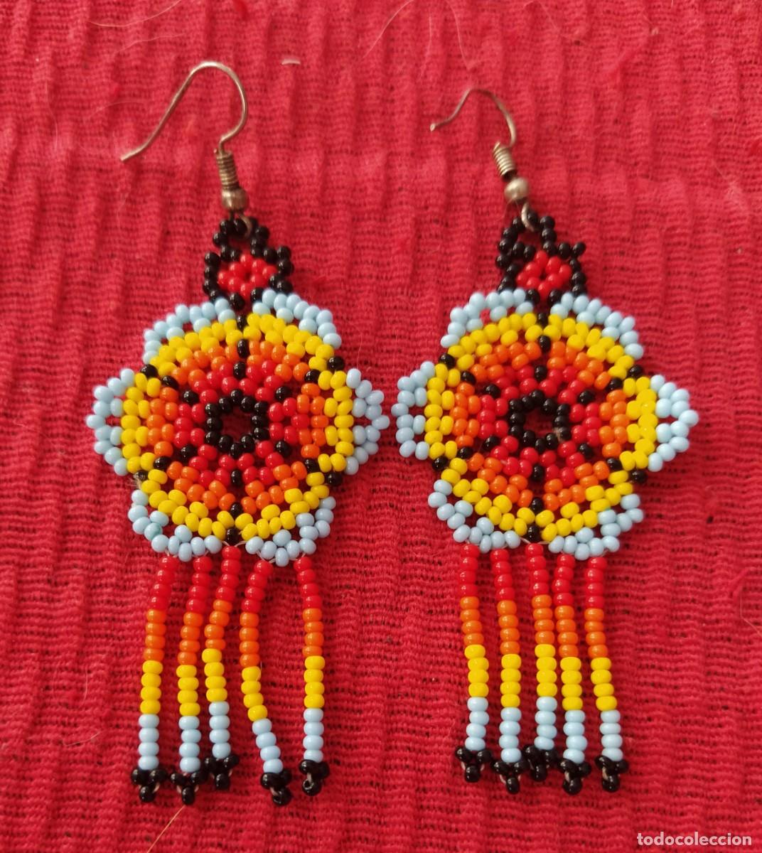 Artesan&iacute;a: Pendientes huichol mexico - Foto 1
