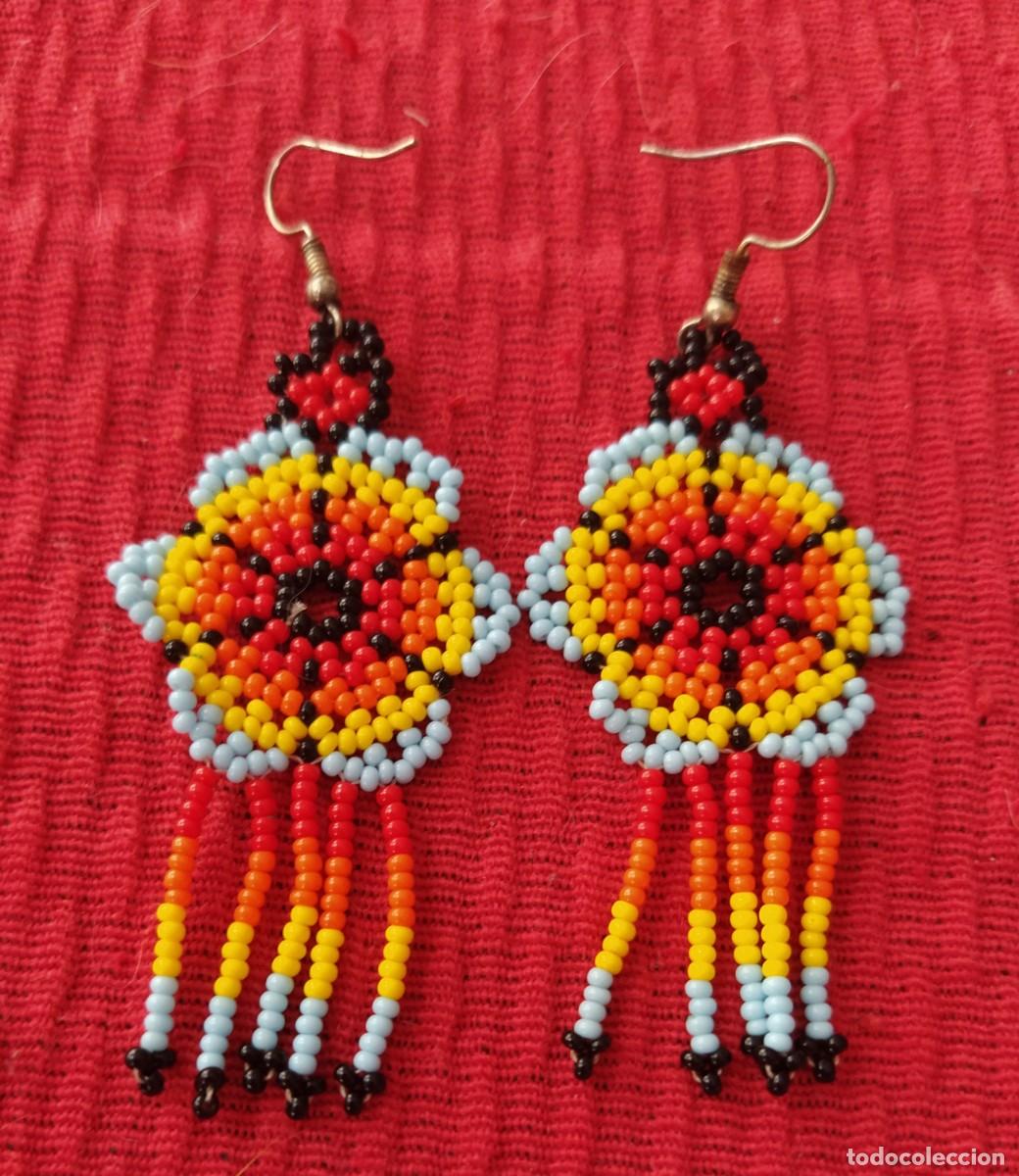 Artesan&iacute;a: Pendientes huichol mexico - Foto 2