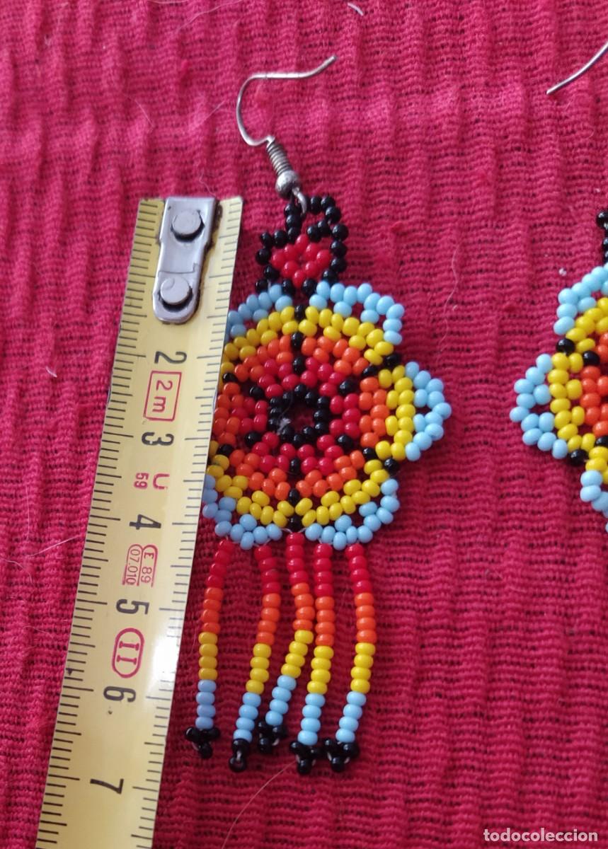 Artesan&iacute;a: Pendientes huichol mexico - Foto 4