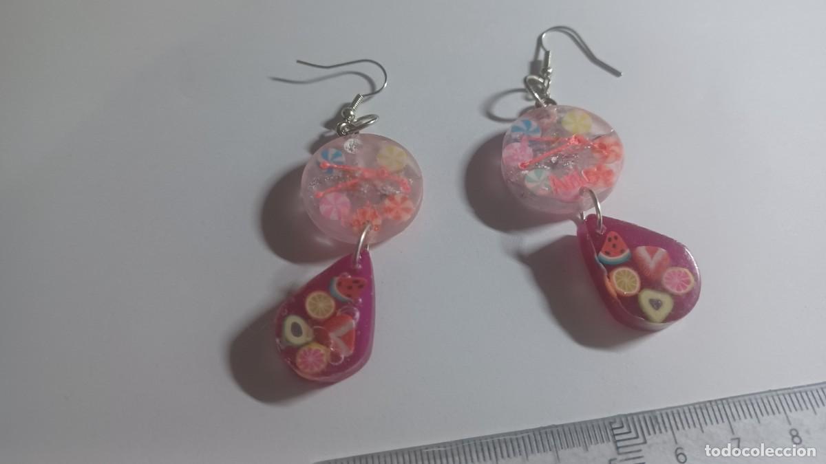 Artesan&iacute;a: PENDIENTE DE RESINA ECHO A MANO - Foto 2