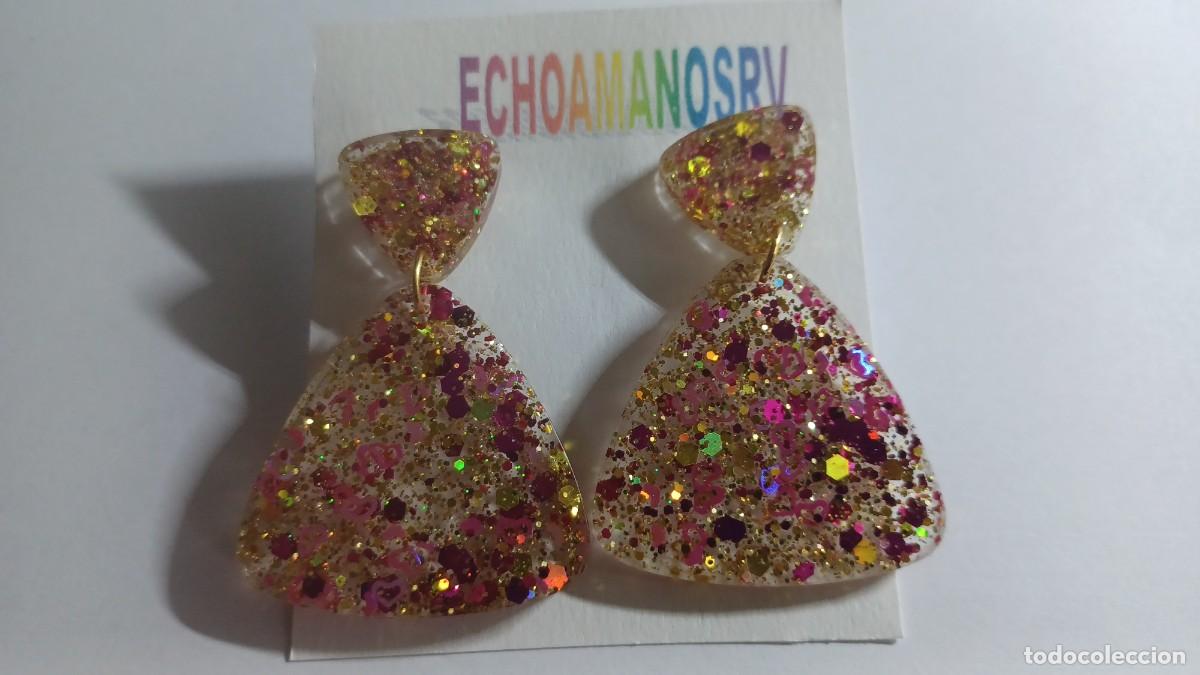 Artesan&iacute;a: PENDIENTE DE RESINA ECHO A MANO - Foto 1