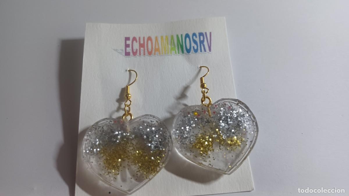 Artesan&iacute;a: PENDIENTE DE RESINA ECHO A MANO - Foto 1