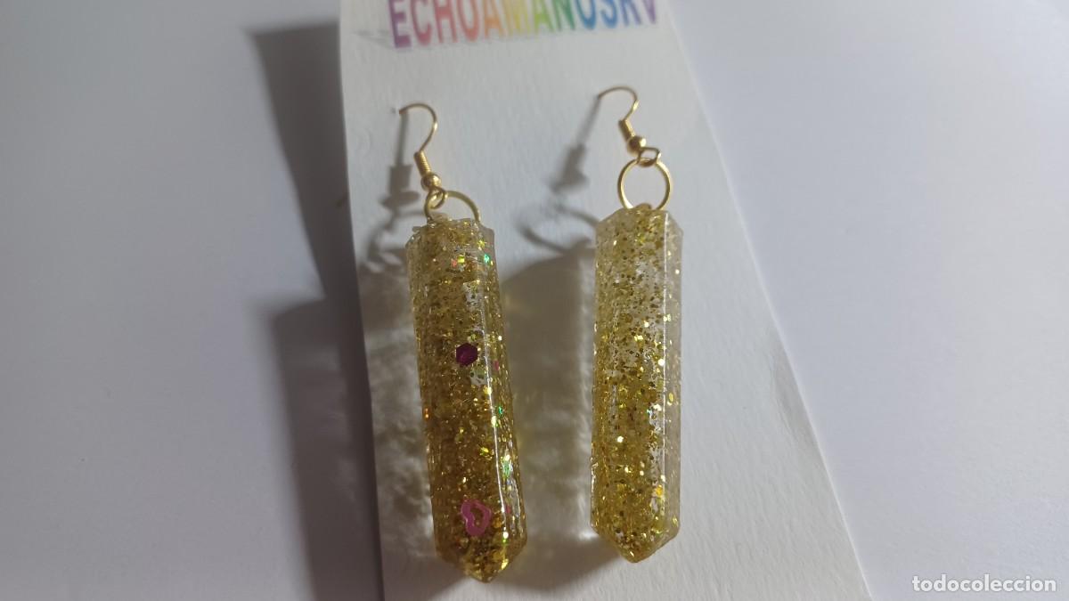 Artesan&iacute;a: PENDIENTE DE RESINA ECHO A MANO - Foto 1