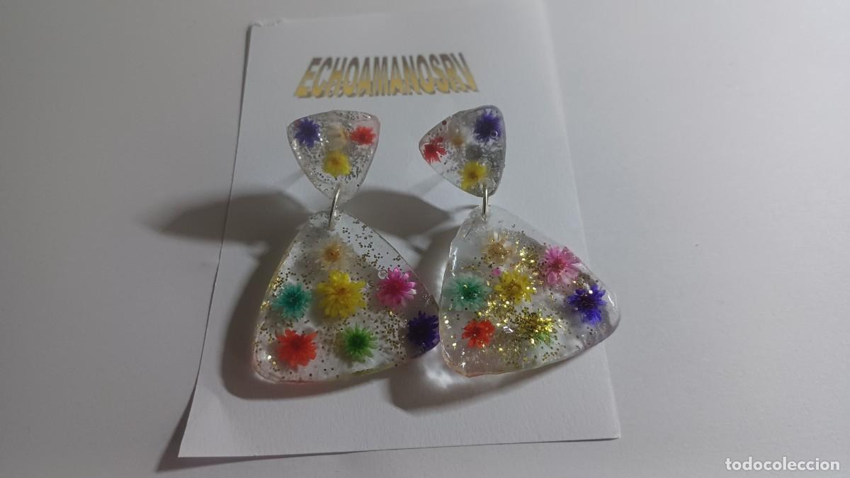 Artesan&iacute;a: PENDIENTE DE RESINA ECHO A MANO - Foto 1