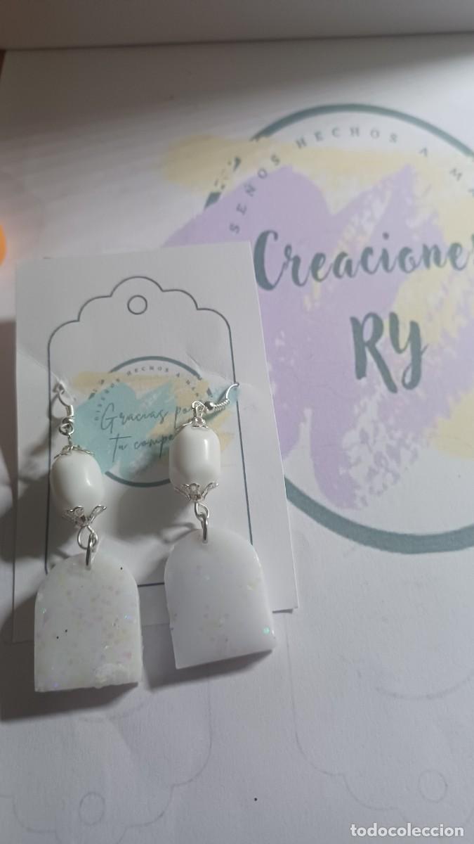 Artesan&iacute;a: PENDIENTE DE RESINA ECHO A MANO - Foto 1