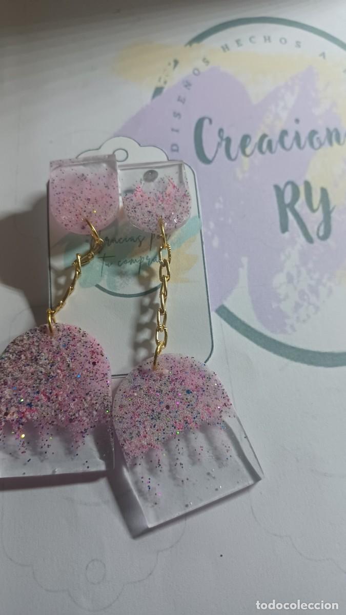 Artesan&iacute;a: PENDIENTE DE RESINA ECHO A MANO - Foto 1