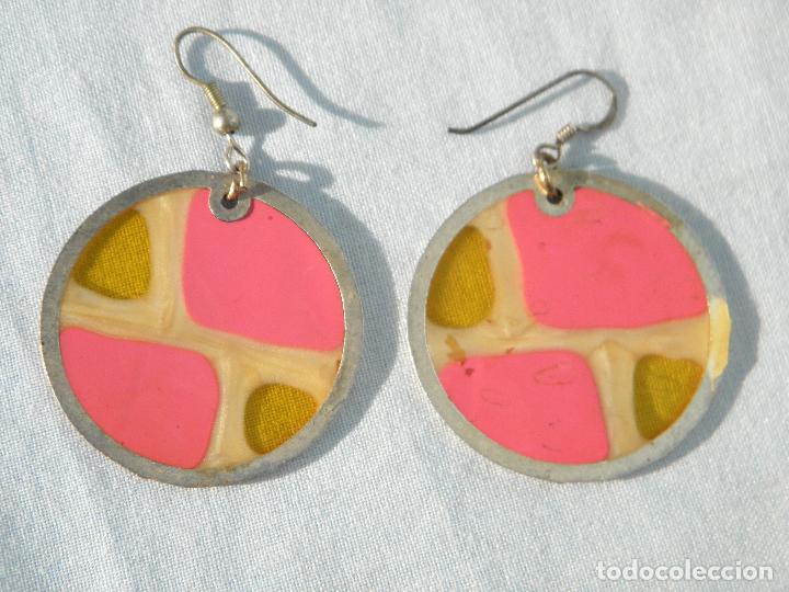 Artesan&iacute;a: Pendientes redondos de esmalte - Foto 2