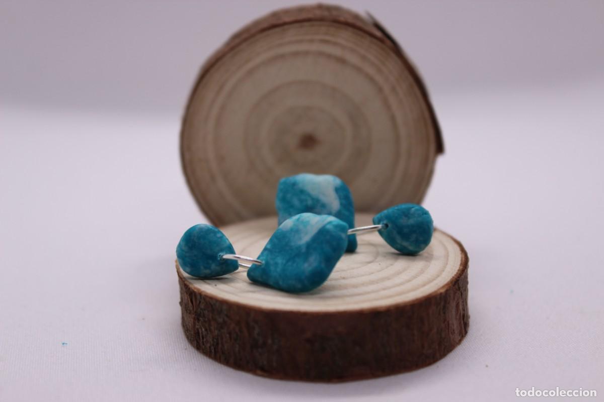 Artesan&iacute;a: Pendientes de arcilla azules - Foto 2