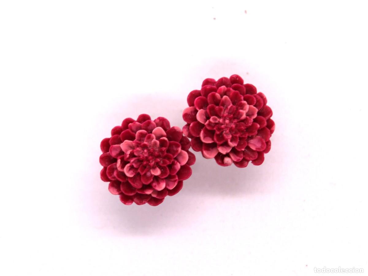 Artesan&iacute;a: Dalias rosas de arcilla polim&eacute;rica. - Foto 1