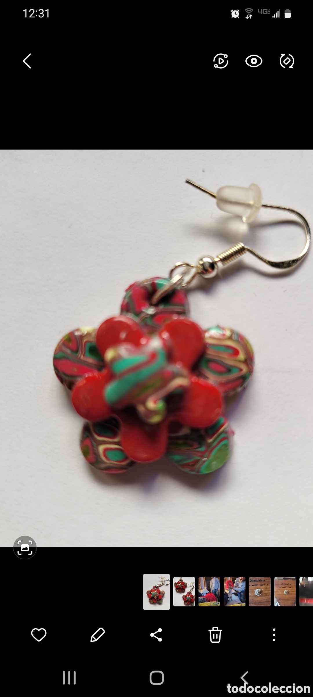Artesan&iacute;a: Pendientes de arcilla pol&iacute;merica. - Foto 2