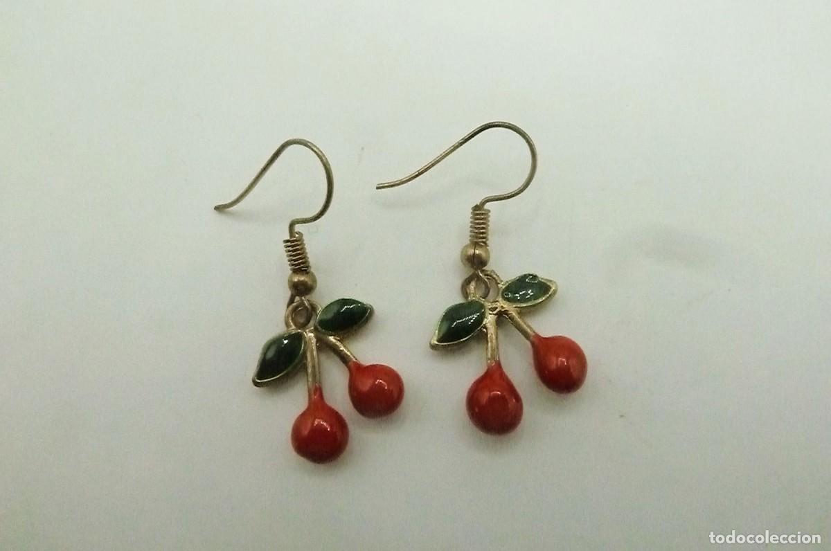 Artesan&iacute;a: Pendientes cerezas rojas - Foto 1
