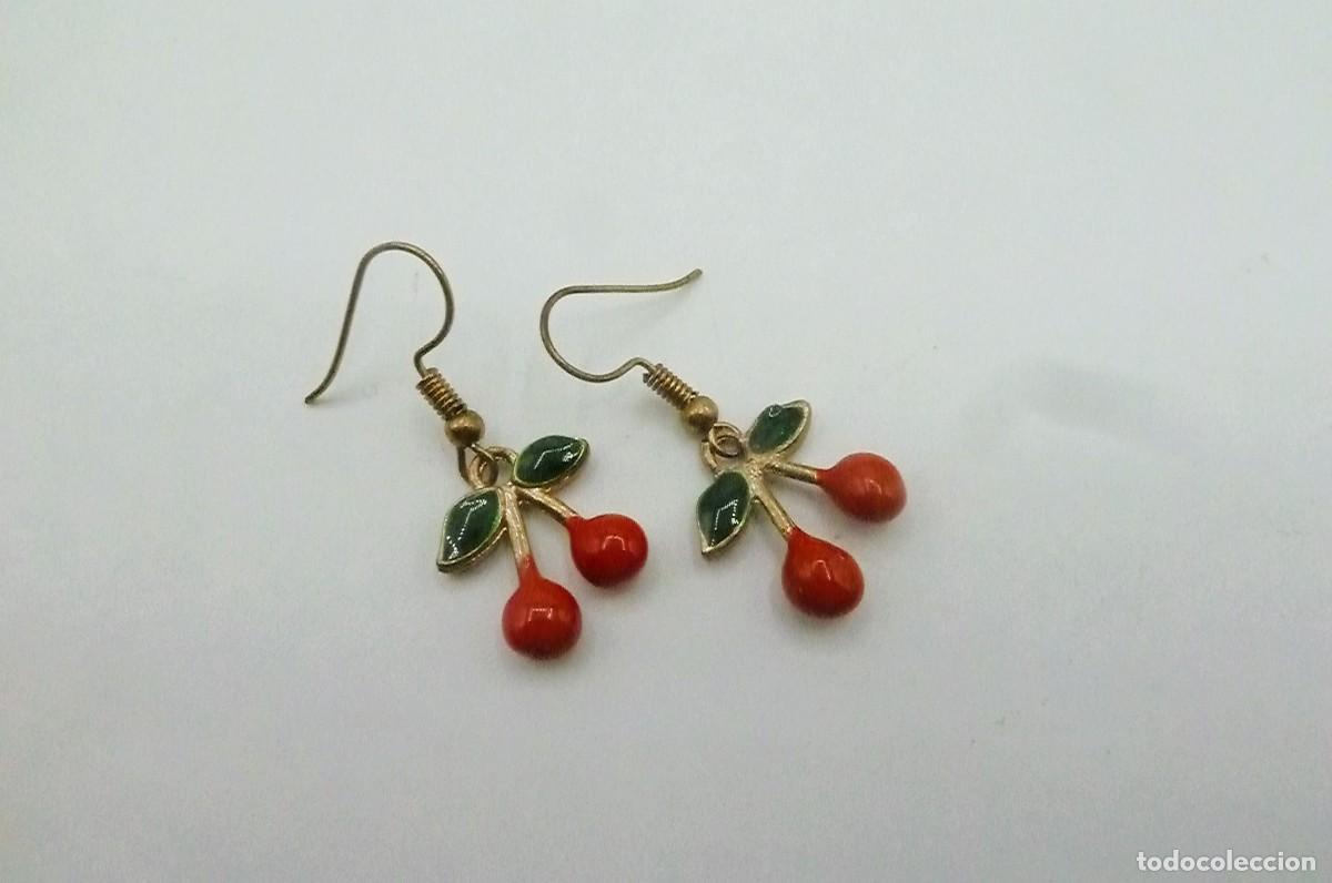 Artesan&iacute;a: Pendientes cerezas rojas - Foto 2