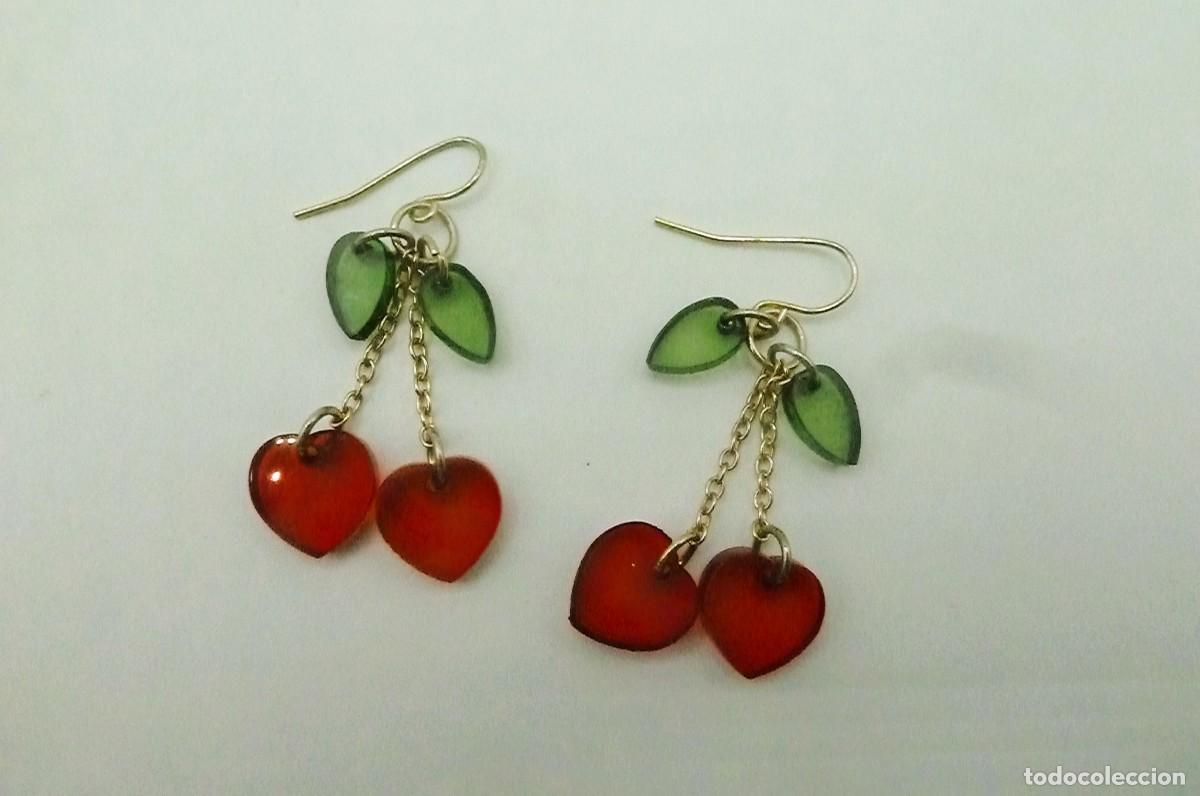 Artesan&iacute;a: Pendientes cerezas rojas - Foto 1