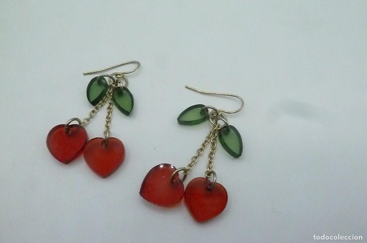 Artesan&iacute;a: Pendientes cerezas rojas - Foto 2