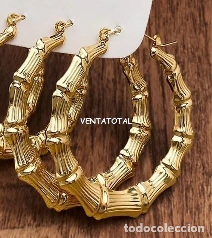 Artesan&iacute;a: PENDIENTES DE ARO DE ORO AMARILLO DE 22 KILATES LAMINADO - MIDEN 5 X 5 CENTI PESAN LOS 2 - 8 GRAMOS