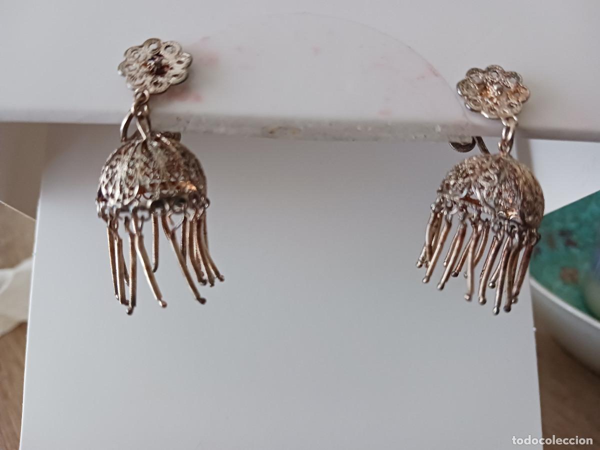 Artesan&iacute;a: pendientes artesanales de medusas, procedentes de iran, no plata, no imantan, creo que alpaca
