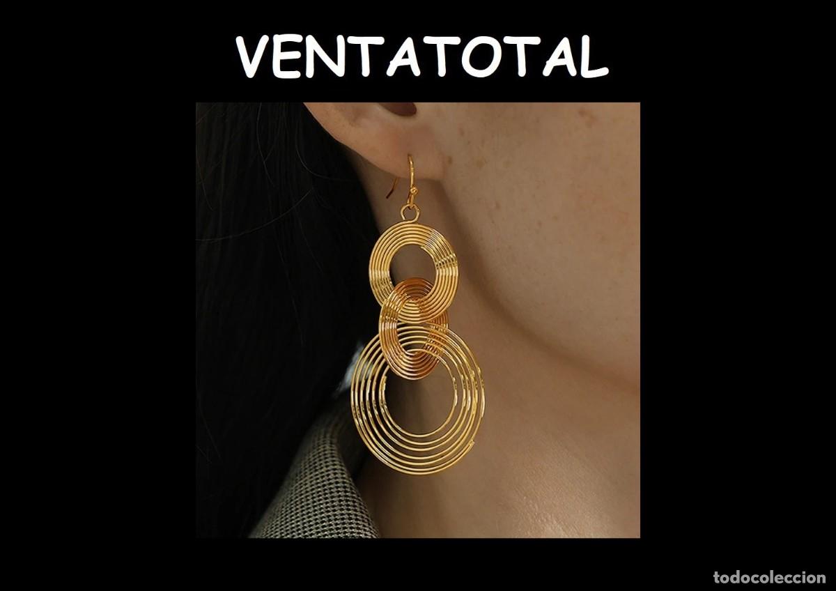 Artesan&iacute;a: PENDIENTES DE LUJO DISE&Ntilde;O UNICO SON DE ORO AMARILLO DE 22KILATES LAMINADO MIDEN9X4,5CM PESOTOTAL11GR