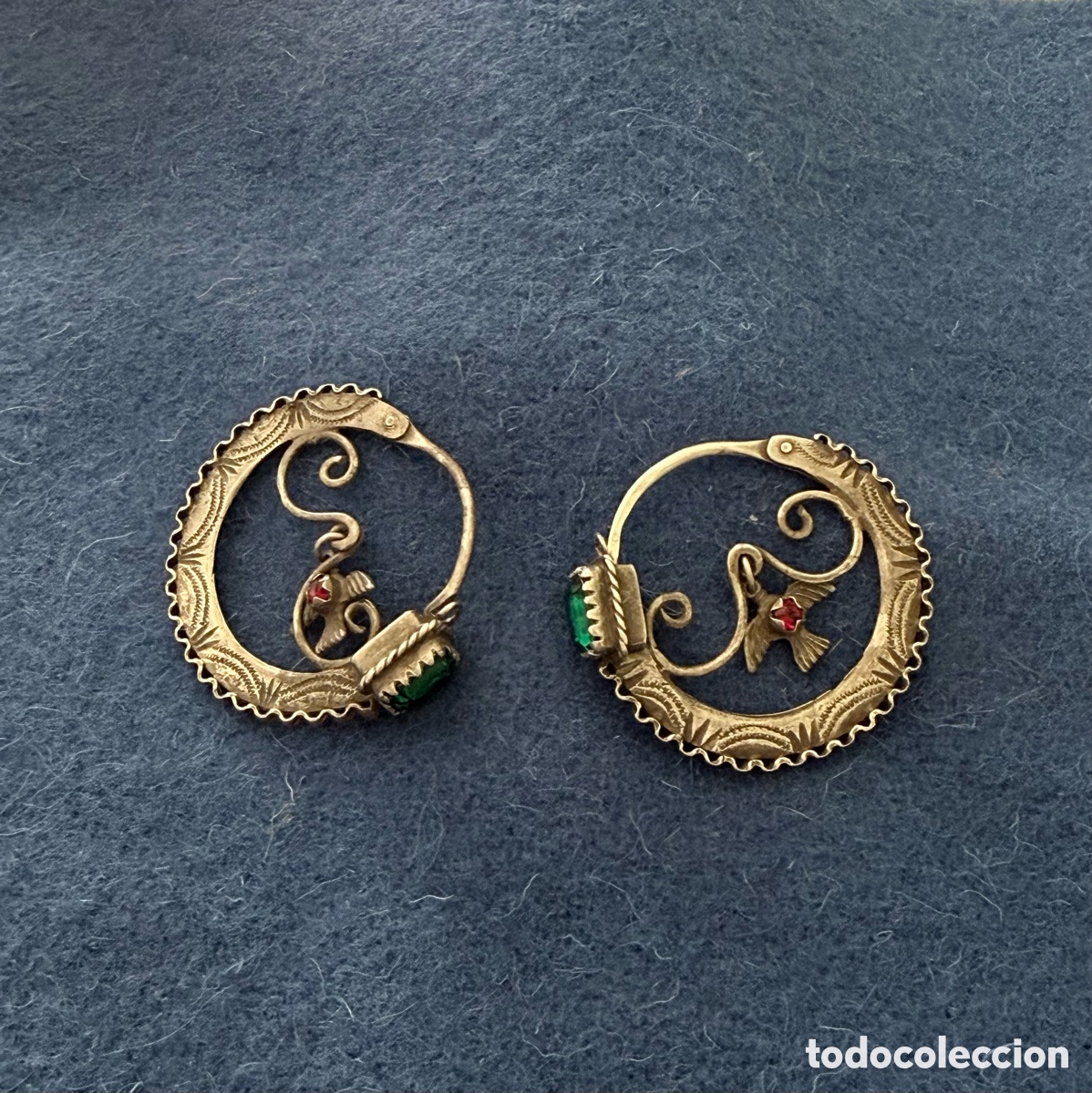 Artesan&iacute;a: Pareja pendientes arracadas en plata