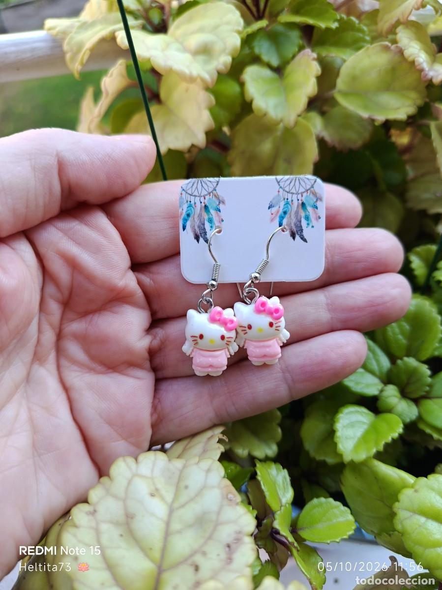 Artesan&iacute;a: Pendientes &rdquo;Hello Kitty&rdquo;, hechos a mano