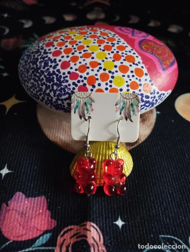 Artesan&iacute;a: Pendientes &rdquo;Osito Gominola&rdquo;