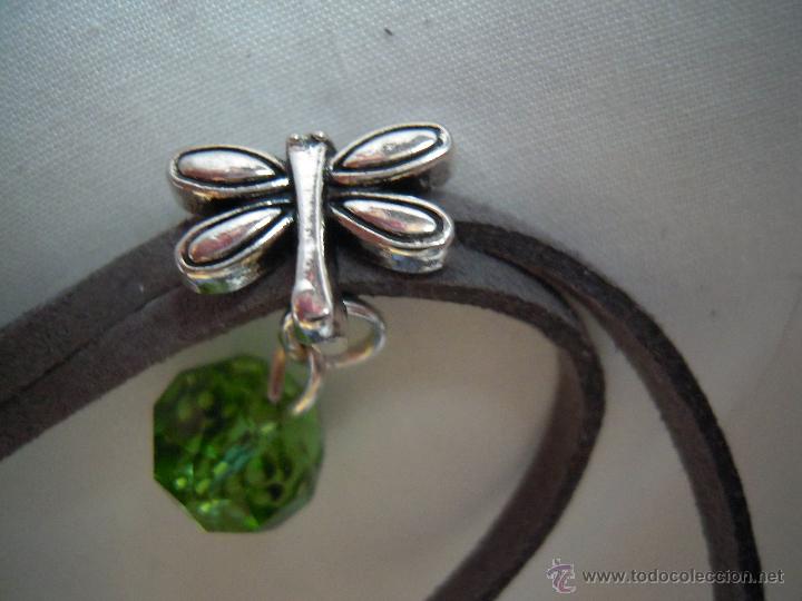 Artesan&iacute;a: Pulsera dos tiras con lib&eacute;lula - Foto 4