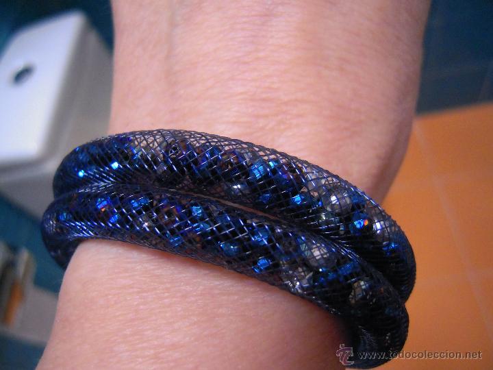 Artesan&iacute;a: Pulsera-collar malla y abalorios - Foto 1