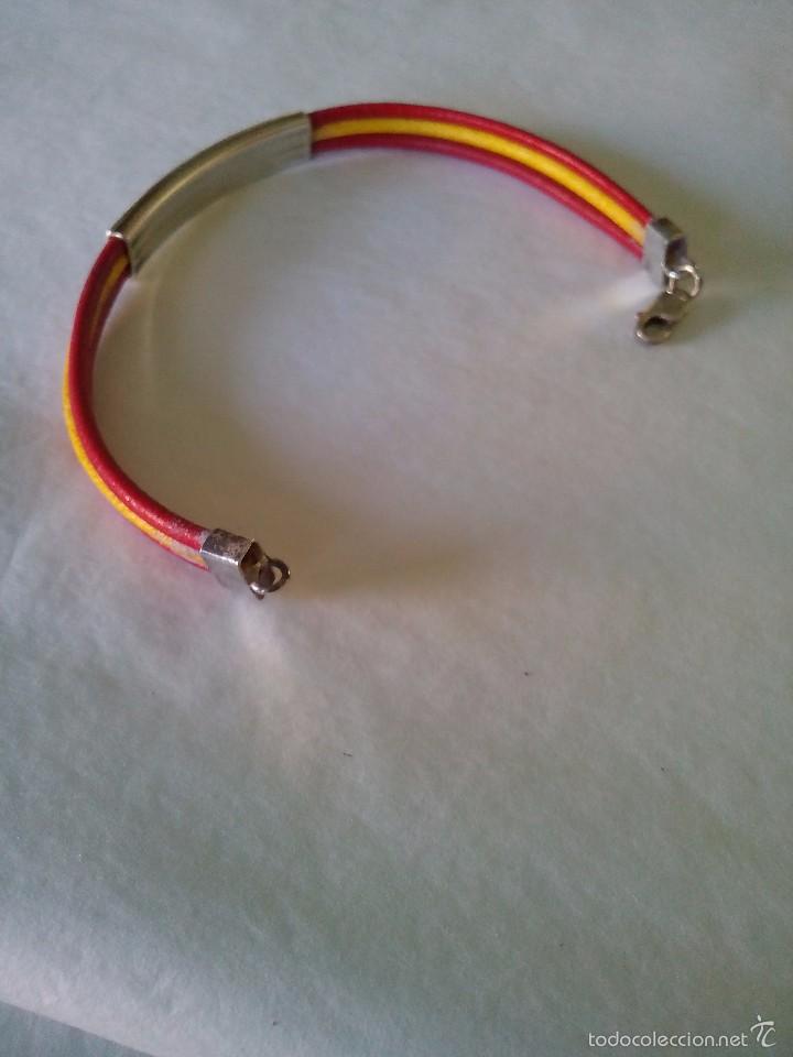 Artesan&iacute;a: Pulsera de plata y cuero - Foto 4