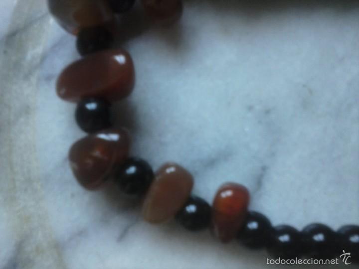 Artesan&iacute;a: PULSERA AGATAS MARRONES . - Foto 2