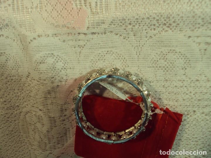 Artesan&iacute;a: Pulsera, con circonitas y perlitas, - Foto 1