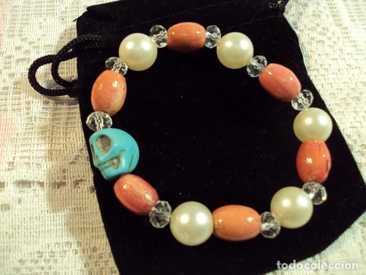 Artesan&iacute;a: Pulsera, cuentas de varios materiales, - Foto 1