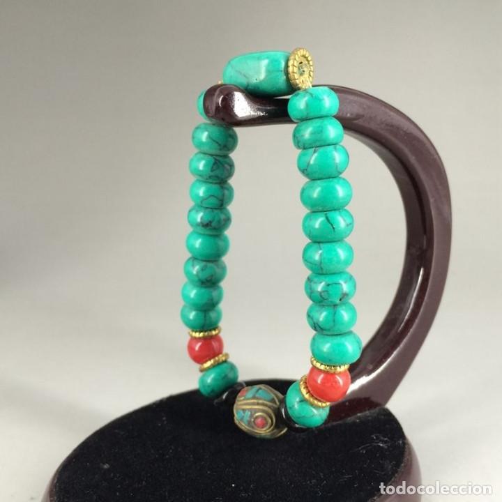 Artesan&iacute;a: Pulsera de turquesa, India - Foto 2