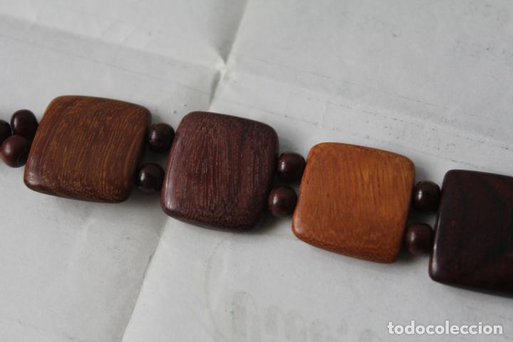 Artesan&iacute;a: Pulsera con cuentas de madera - Foto 3