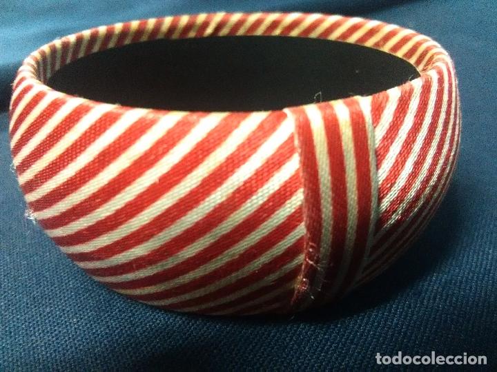 Artesan&iacute;a: PULSERA MADERA ENTELADA A RAYAS - Foto 1