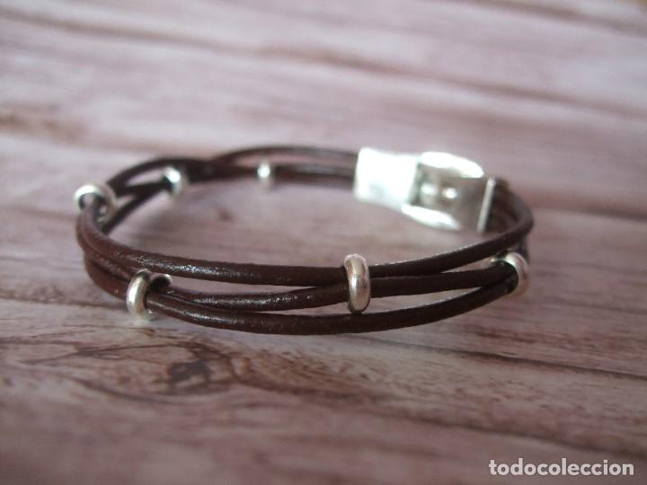 Artesan&iacute;a: Pulsera de cord&oacute;n de cuero - Foto 2