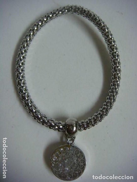 Artesan&iacute;a: PULSERA DE MUJER ELASTICA PLATEADA NUEVA.-(&) - Foto 1