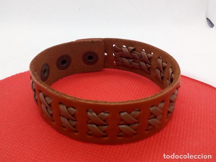 Artesan&iacute;a: Pulsera de cuero unisex ajustable Ref. 004 - Foto 1