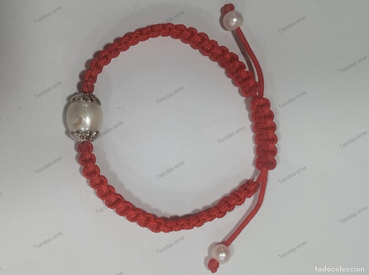 Artesan&iacute;a: PULSERA MACRAM&Eacute; CON PERLA A - Foto 1