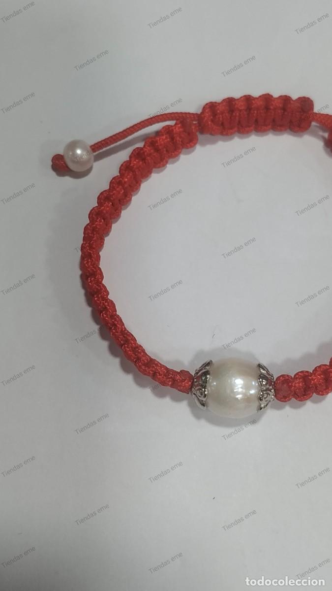 Artesan&iacute;a: PULSERA MACRAM&Eacute; CON PERLA A - Foto 3
