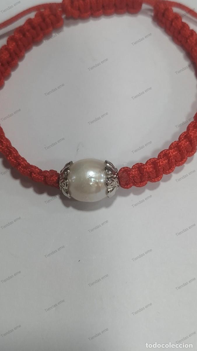 Artesan&iacute;a: PULSERA MACRAM&Eacute; CON PERLA A - Foto 4