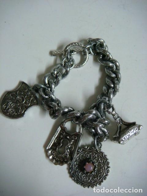 Artesan&iacute;a: PULSERA CADENA PLATEADA,CAJ-B-N&ordm;-155 - Foto 1