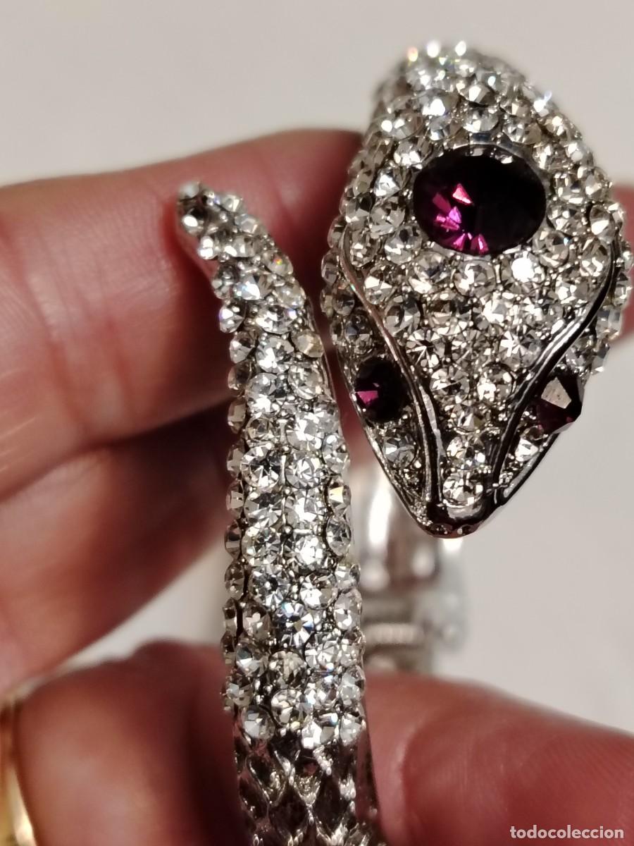 Artesan&iacute;a: Pulsera de serpiente con brillantitos - Foto 1