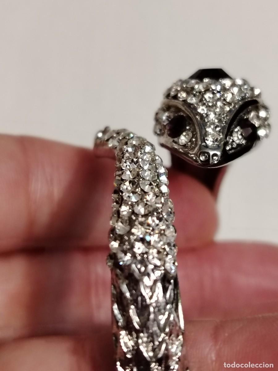 Artesan&iacute;a: Pulsera de serpiente con brillantitos - Foto 2