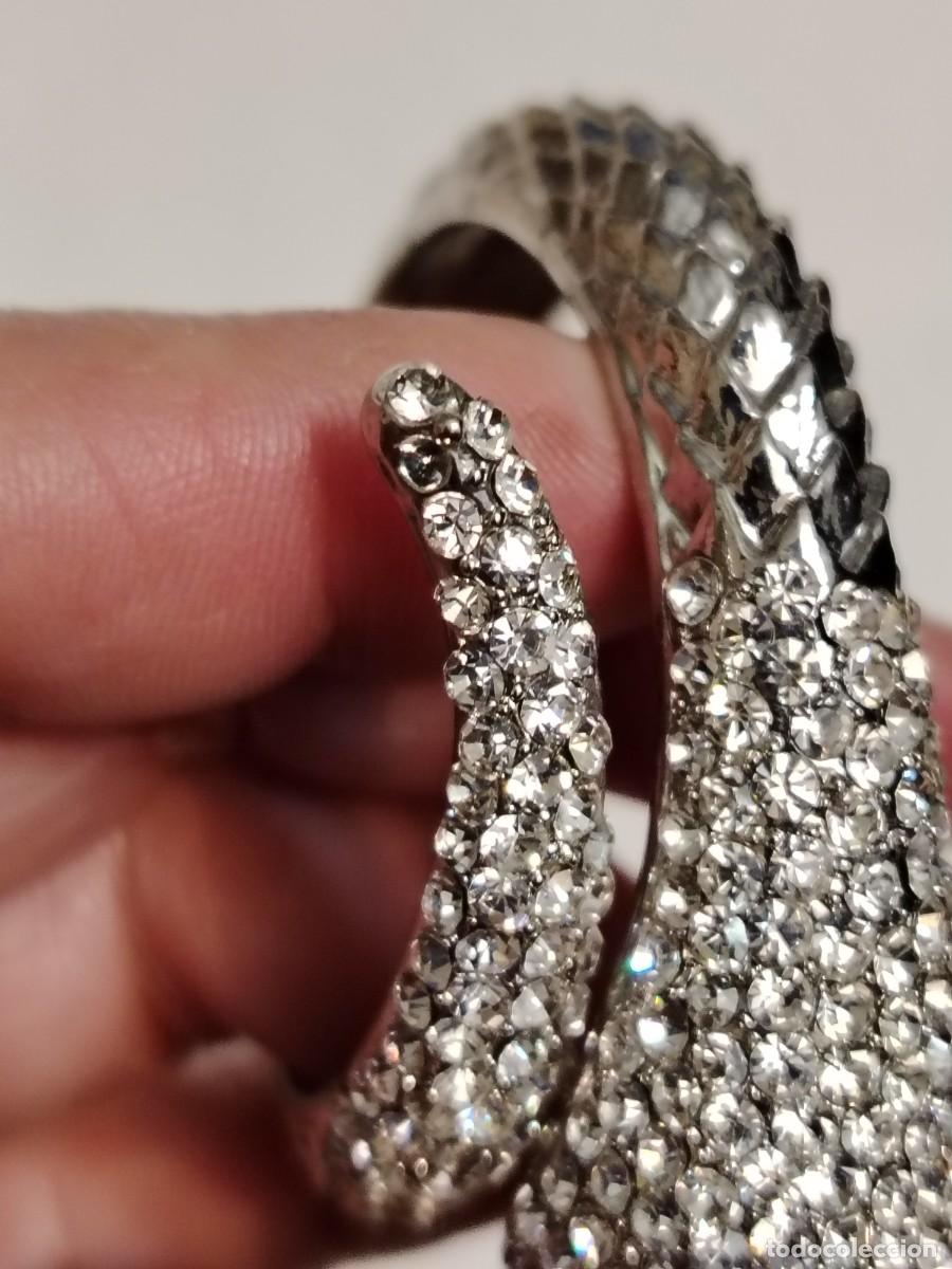 Artesan&iacute;a: Pulsera de serpiente con brillantitos - Foto 7