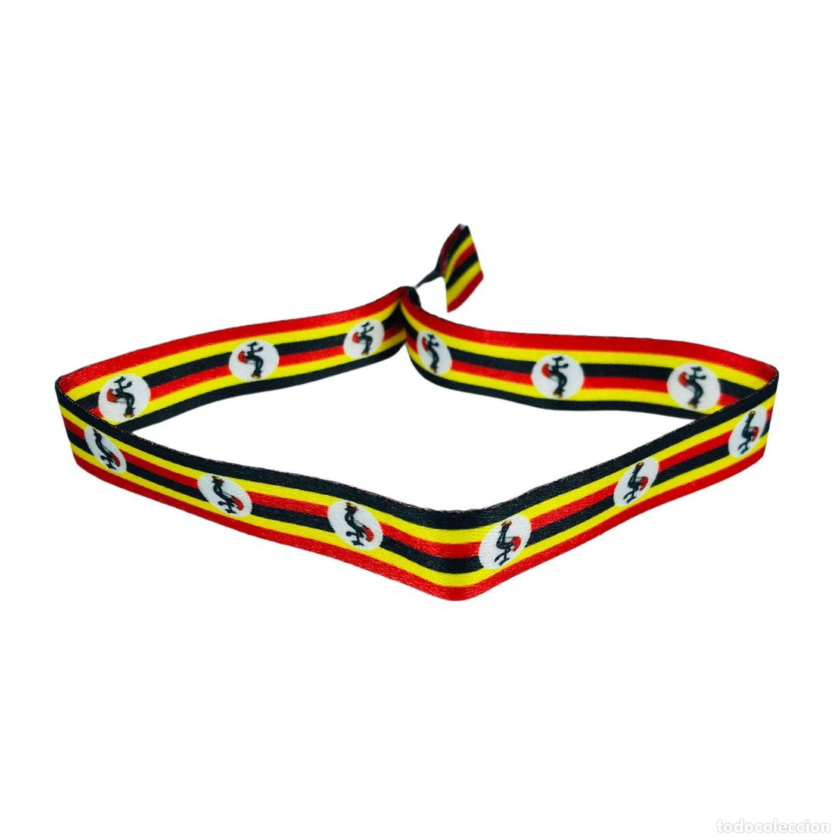Artesan&iacute;a: Pulsera - Bandera de Uganda - P761 - Foto 1