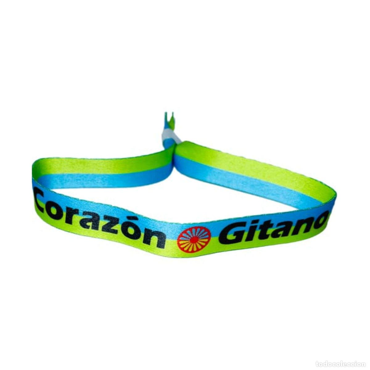 Artesan&iacute;a: Pulsera - Corazon Gitano - Bandera Pueblo Gitano - P117 - Foto 1