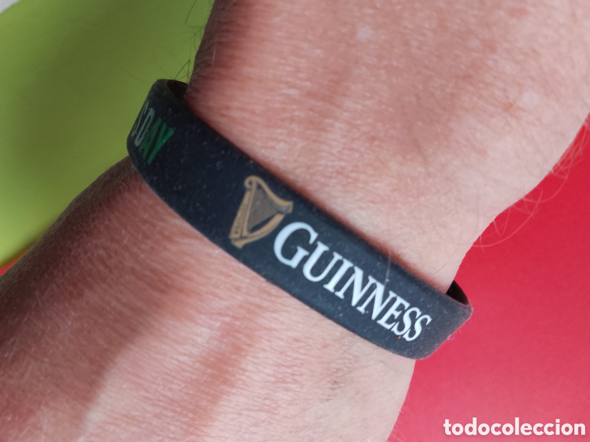 Artesan&iacute;a: GUINESS BEER . Pulsera . St Patrick&acute;s Day. Cerveza . Bier . birra . bracelet