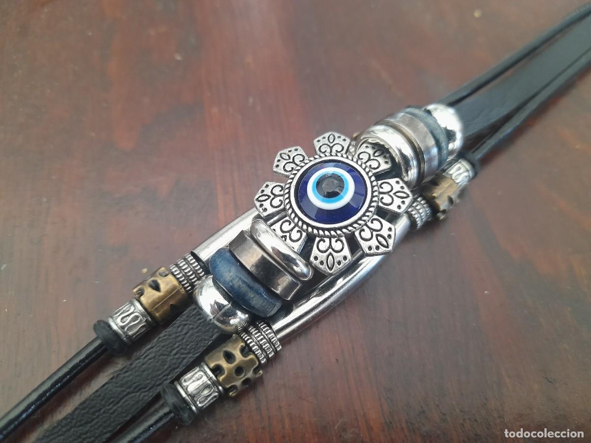 Artesan&iacute;a: Preciosa y muy elegante pulsera Nazar, piedra del mal de ojo, ojo turco u ojo griego