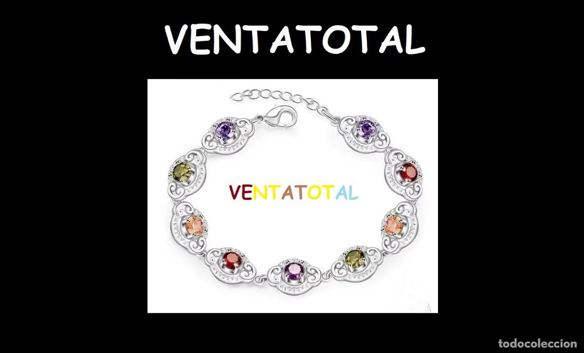 Artesan&iacute;a: PULSERA CON ZAFIROS DE COLORES EN FORMA DIAMANTE ES DE ORO DE 18 KILATES LAMINADO DENTRO DESCRIPCION